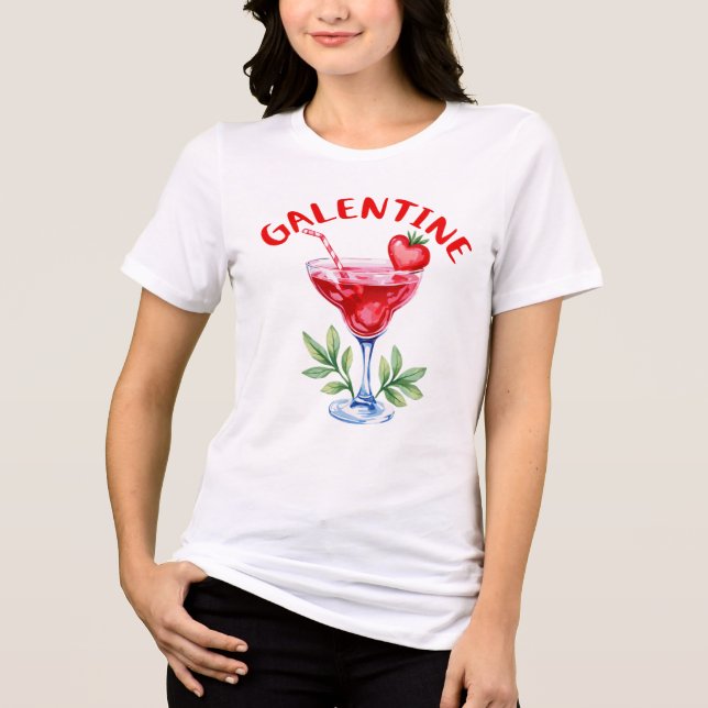 Camiseta Triblenda Acuarela Galentine Babes (Anverso)