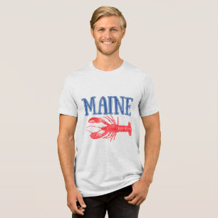 Camiseta Triblenda Acuarela Maine Lobster