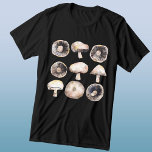 Camiseta Triblenda Acuarela para hongos<br><div class="desc">pintura acuática minimalista de setas en tonos neutros de marrón y gris. Arte original de Nic Squirrell. Perfecto para vegetarianos,  veganos,  cocineros y chefs.</div>