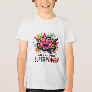 Camiseta Triblenda Adhd My Superpower Awareness Mes Apoya el arcoiris