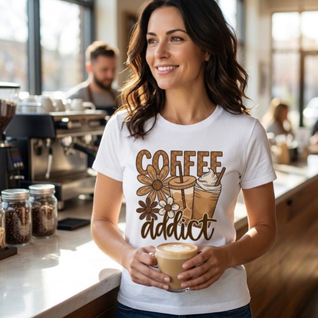 Camiseta Triblenda Adicto al café.  (Subido por el creador)