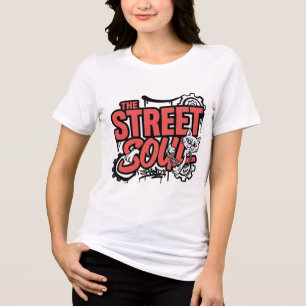 Camiseta Triblenda ADOM La etiqueta de grafiti del alma de la calle