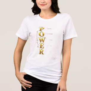 Camiseta Triblenda ADOM Premium Inspirational "PODER" Gráfica para Mu