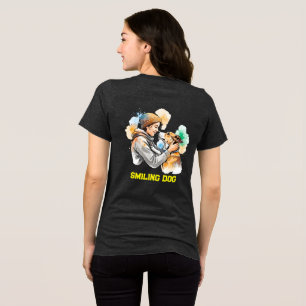 Camiseta Triblenda Adorable acuarela Perro Lover Mejores Amigos
