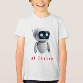 Camiseta Triblenda Adorable Chibi Robot Espacial Compañero - Digi Min