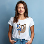 Camiseta Triblenda Adorable Hanukkah Sloth<br><div class="desc">Diseño festivo personalizado de Hanukkah.</div>