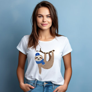 Camiseta Triblenda Adorable Hanukkah Sloth