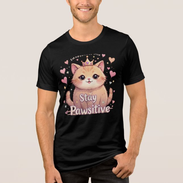 Camiseta Triblenda "Adorable Kawaii Cat T-Shirt – Cute Pastel Aesthet (Anverso)