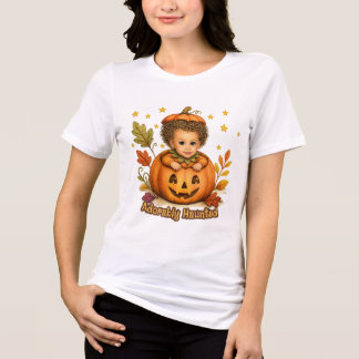 Camiseta Triblenda Adorablemente Embrujado - Bebé Lindo en Calabaza