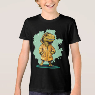 Camiseta Triblenda Adorables dinosaurios lluviosos en el Rainforest p