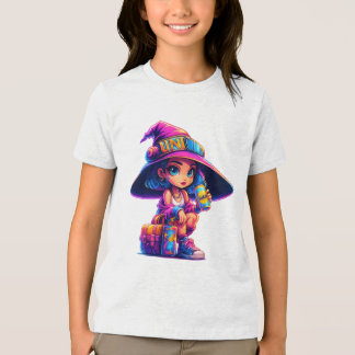 Camiseta Triblenda Adventurous Little Witch – Colorful Magic Travel 