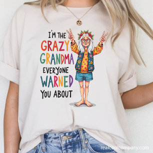 Camiseta Triblenda Advertencia de Abuela Loca