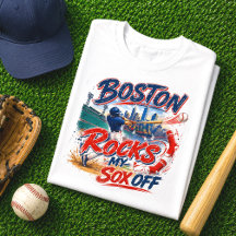 Aficionado de béisbol de Boston Rocks My Sox Off