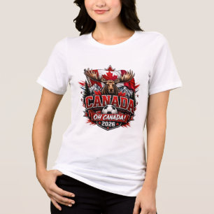 Camiseta Triblenda Aficionado de Fútbol Canadá Oh Canadá 2026 