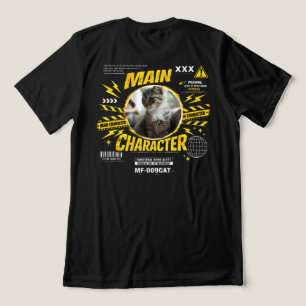 Camiseta Triblenda Aficionado del gato como personaje principal con a
