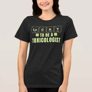 Camiseta Triblenda Afortunado de ser toxicólogo en el Día de San Patr