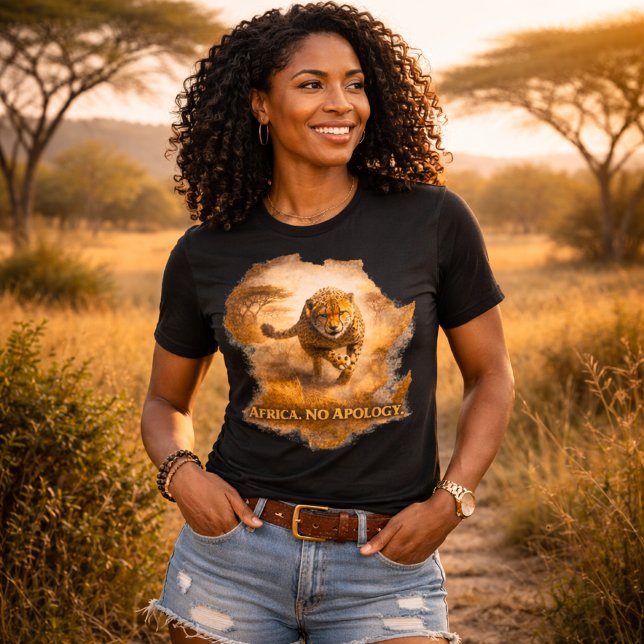 Camiseta Triblenda Africa No Apology. Cheetah | Africa Pride Wildlife (Subido por el creador)