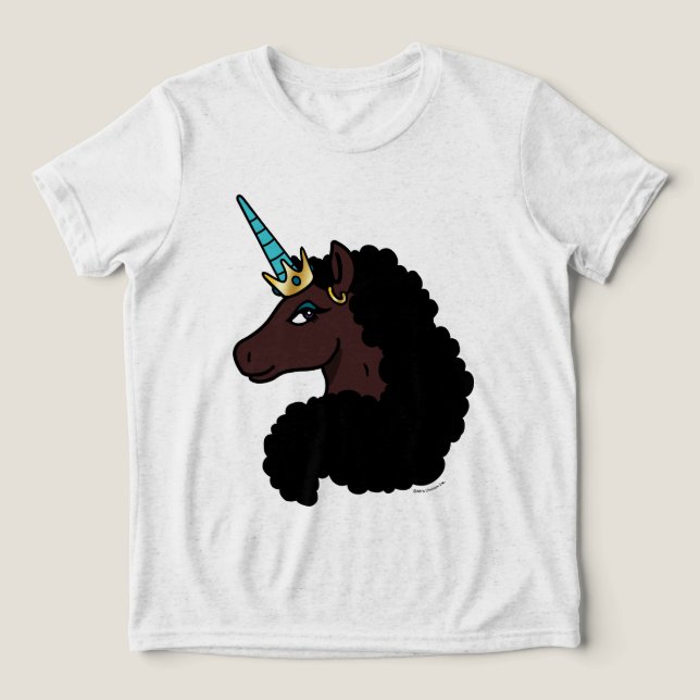 Camiseta Triblenda Afro Unicornio | Magico (Diseño delantero )