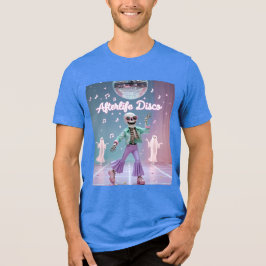 Camiseta Triblenda Afterlife Disco – Groovy Skeleton Dance in Pastel
