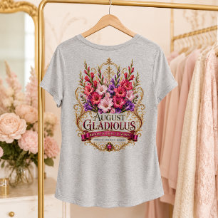Camiseta Triblenda Agosto Gladiolo Ascenso en Gracia y Gloria™ Flores