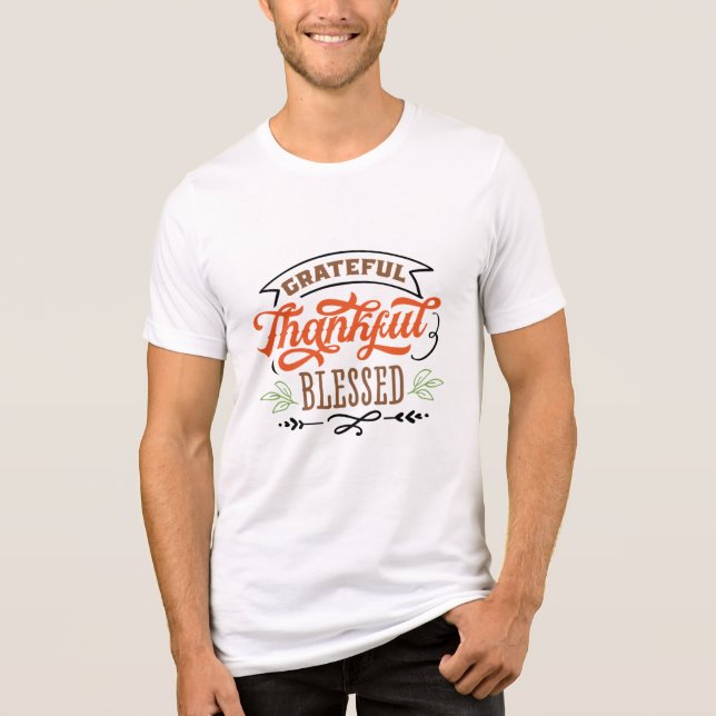 Camiseta Triblenda agradecido y bienvenido agradecimiento (Anverso)