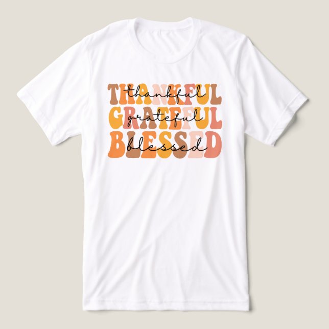 Camiseta Triblenda Agradecimiento de agradecimiento (Diseño delantero )