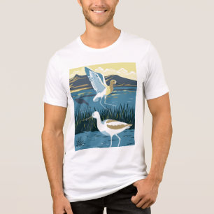 Camiseta Triblenda Aguacate americano en el gran lago salado de Utah 