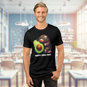 Camiseta Triblenda Aguacate Happy Mole Day de Funny Avogadro