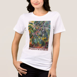 Camiseta Triblenda Aguacates en el sol de otoño Pintura de Alfred Fox