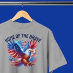Camiseta Triblenda Águila blanca roja del águila estadounidense patri<br><div class="desc">Ilustracion de águila norteamericana,  azul y blanco rojo.</div>