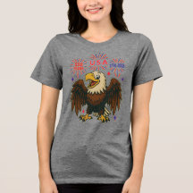 Águila calva con fuegos artificiales - Estados Uni