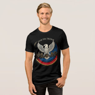 Camiseta Triblenda Águila Calva Vuela por la Libertad Vintage Chic Am