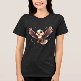Camiseta Triblenda Águila de dibujos animados linda volando – Arte ve