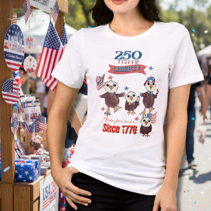 Camiseta Triblenda Águila Familiar 250 Aniversario de Estados Unidos 
