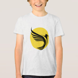 Camiseta Triblenda Águila Ilustrada Amarilla