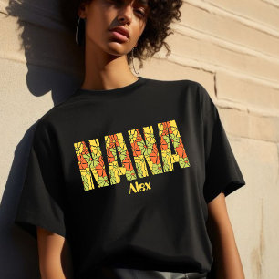 Camiseta Triblenda ahora abuela nana niñera mimi gigi floral 