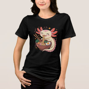 Camiseta Triblenda Ajolote Adorable Come Fideos Ramen