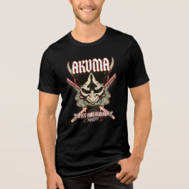 Camiseta Triblenda Akuma Oni Mask – Samurai Demon Aesthetic Design