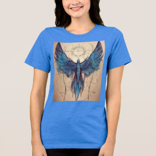 Camiseta Triblenda Ala Futura: Tee de arte de tatuaje de línea fina