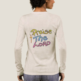 Camiseta Triblenda Alabar al SEÑOR Arte Colorido Cita de Fe 