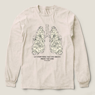 Camiseta Triblenda Alabar al Señor Salmo Floral Pulmones