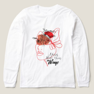 Camiseta Triblenda Alas Chicas minimalistas