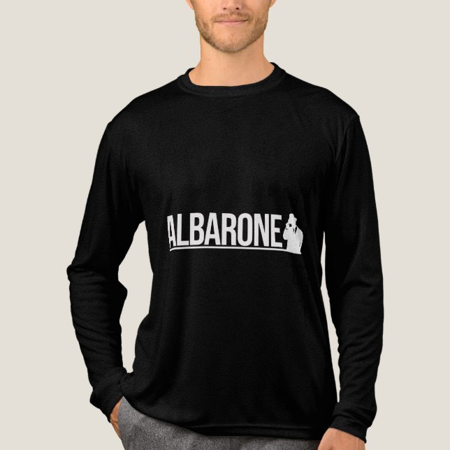 Camiseta Triblenda Albarone Gangster Silhouette Graphic - White (Anverso)