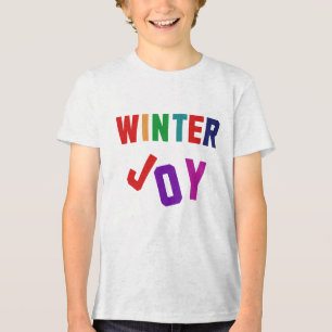 Camiseta Triblenda Alegría de invierno - Coloridas Cartas acogedoras