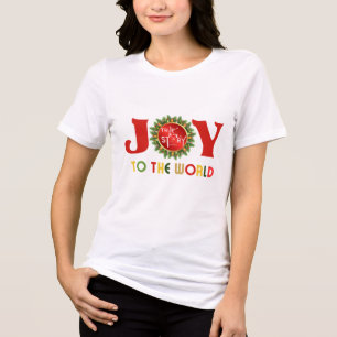 Camiseta Triblenda Alegría por la corona de los Navidades del mundo