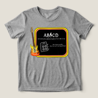 Camiseta Triblenda Alfabeto ABCD AC/DC Spoof T