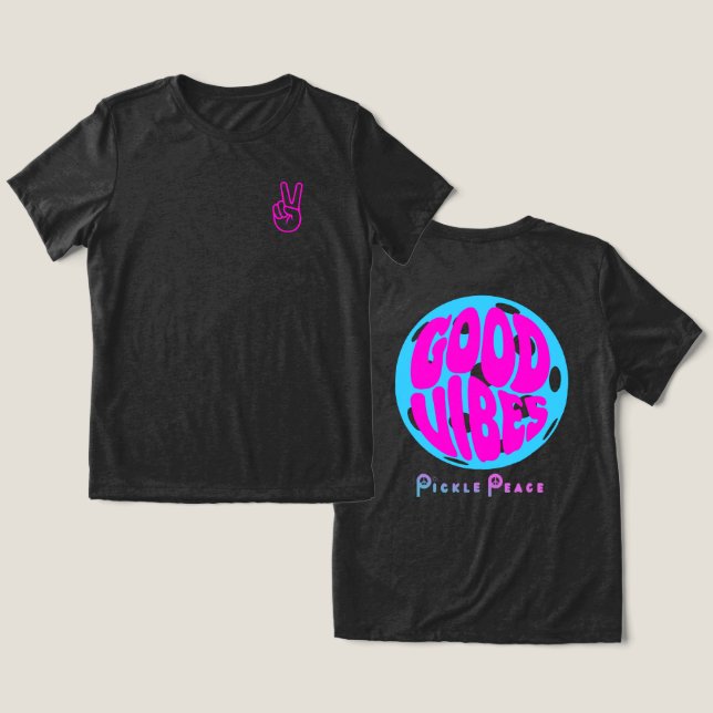 Camiseta Triblenda algodón de azúcar buenas vibras (Diseño Anverso y Reverso)