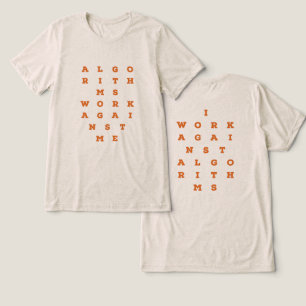 Camiseta Triblenda Algoritmo tabla de Snellen