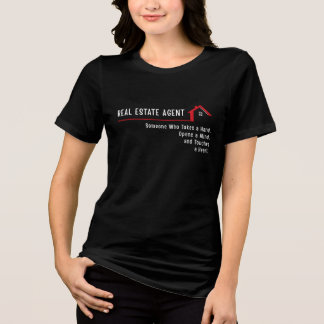 Camiseta Triblenda Alguien Agente Inmobiliario Que Toma Una Mano
