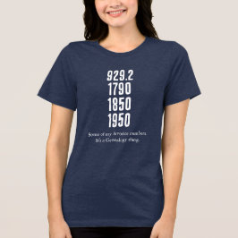 Camiseta Triblenda Algunas de mis números favoritos (diseño de luz) c